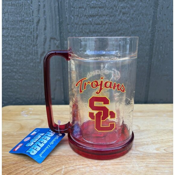 NWT SC Trojans Officially Licensed Freezer Beer Mug Baseball Football Basketball - Picture 1 of 8
